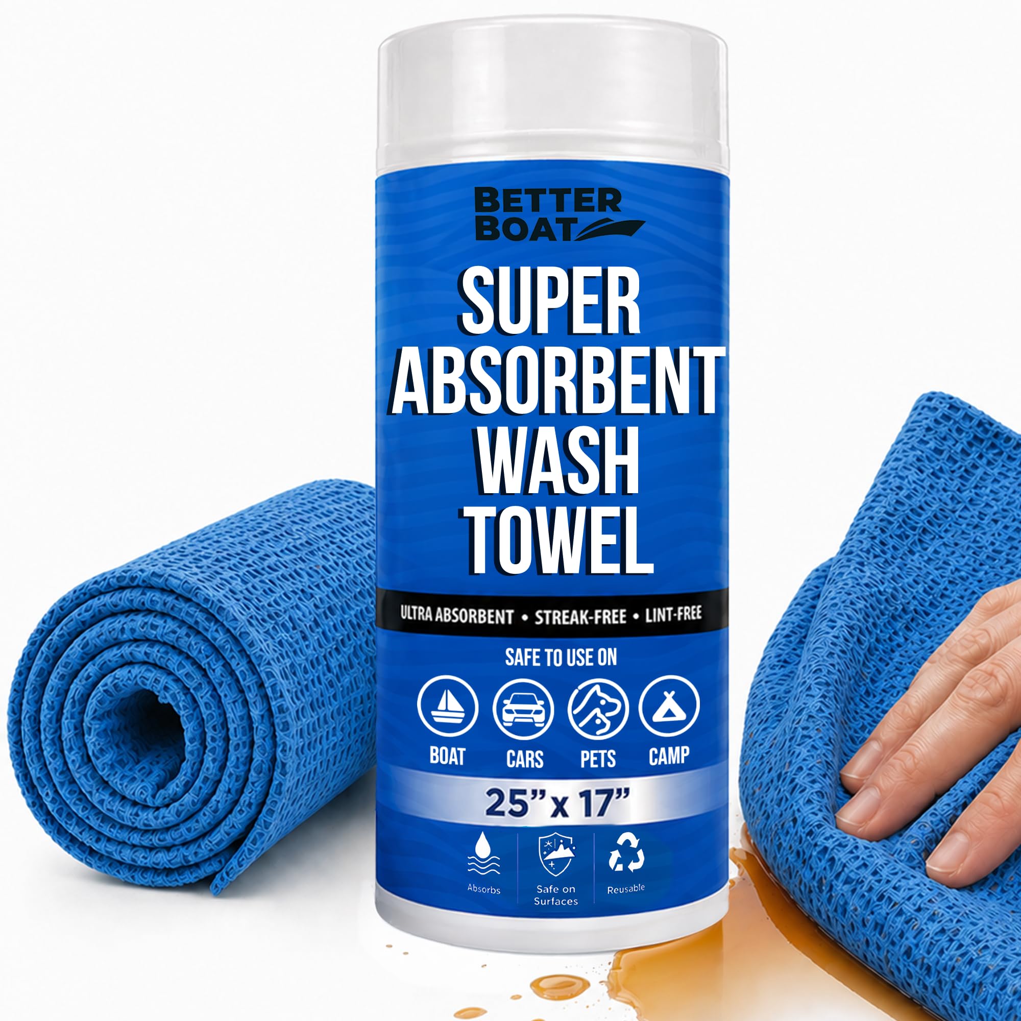 Amazon.com: Super Absorbent Towels, Synthetic Chamois Cloth for